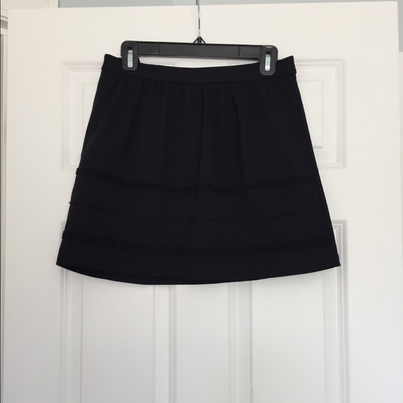 J. Crew Dresses & Skirts - J. Crew Black Skirt with Front Detailing Sz 6